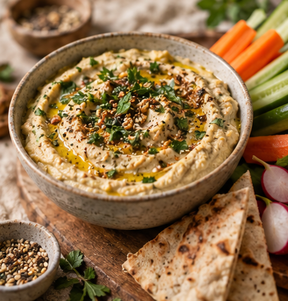 Herby Protein Hummus