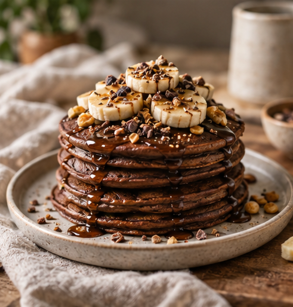 Cacao Protein Pancakes